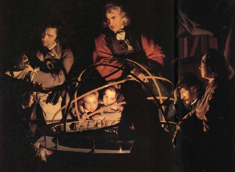 Joseph wright of derby A Philosopher giving a Lecture on the Orrery oil painting image